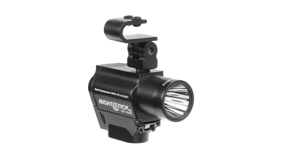 Nightstick Helmet Mounted Multi-Function LED Dual-Light Flashlight,220 Lumens,Black NSP-4650B