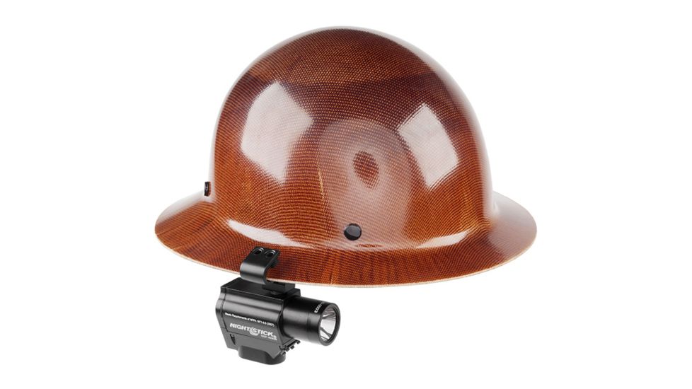 Nightstick Helmet Mounted Multi-Function LED Dual-Light Flashlight,220 Lumens,Black NSP-4650B