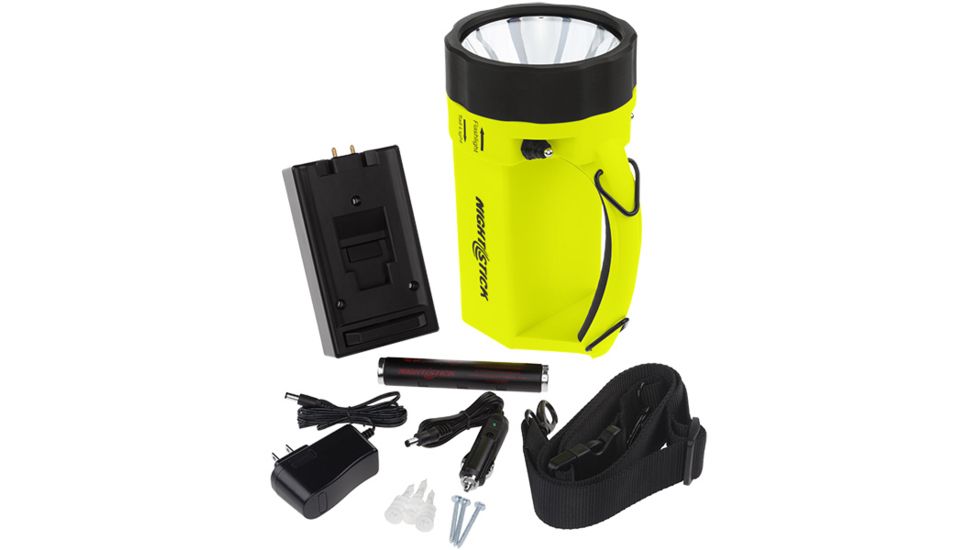 Nightstick Intrinsically Safe Dual-Light Lantern, Rechargeable, Green / Black XPR-5580G