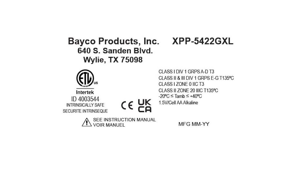 Nightstick Intrinsically Safe LED Flashlight w/Green Laser, AA, LED, White, 210 Lumens, IS Green/Black, XPP-5422GXL