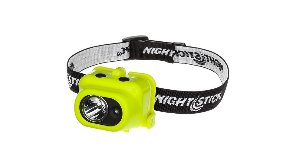 Nightstick Intrinsically Safe Multi-Function Dual-Light 3AAA Headlamp w/Elastic Strap, 160 Lumens, Green XPP-5454G
