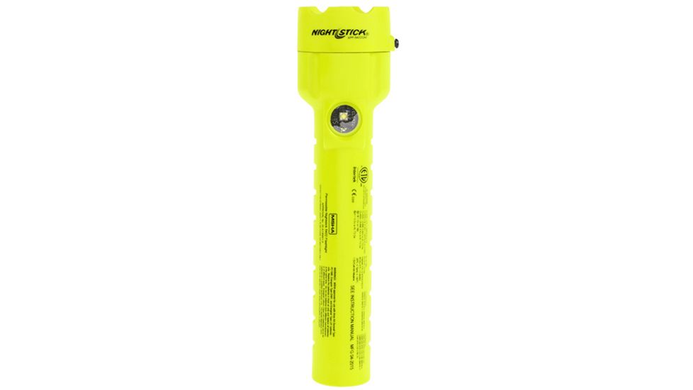 Nightstick Intrinsically Safe Permissible Dual-Light 3AA Flashlight,Dual Magnets,120 Lumens,Green XPP-5422GM