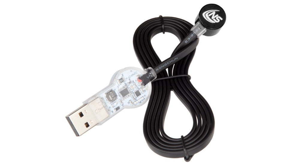 Nightstick Magmate 4ft USB Magnetically Coupled Charging Cord, 48in, Black, NS-MCHGR1