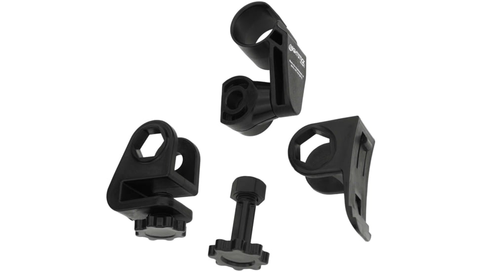 Nightstick Multi-Angle Helmet Mount for Accessory Slot or Brim, Black, NS-HMC7