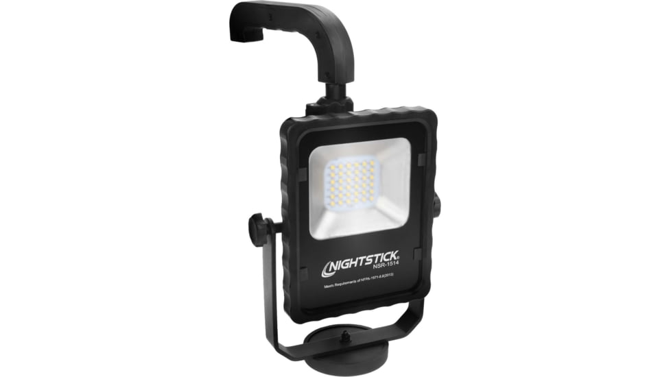 Nightstick Rechargeable LED Area Light with Magnetic Base, Black, NSR-1514