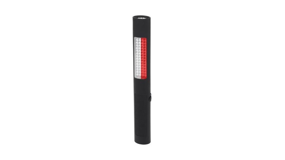 Nightstick Safety Light / Flashlight - Rechargeable,Red and White light, Black NSR-2072