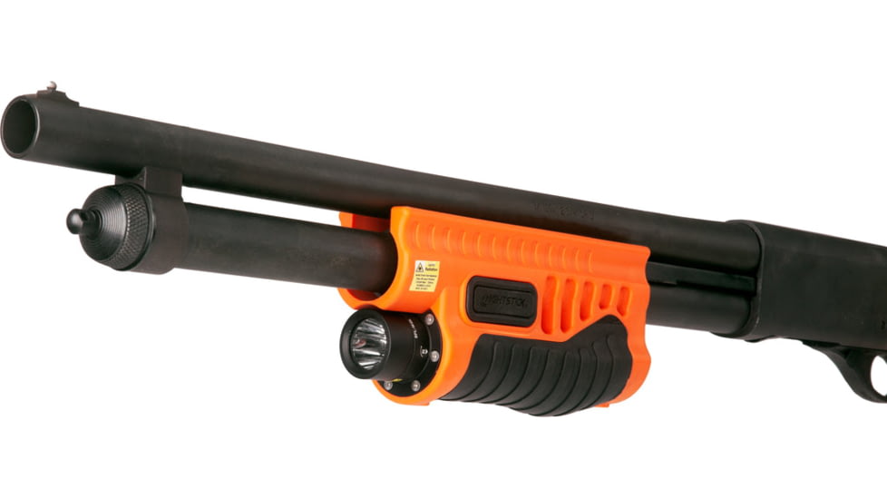 Nightstick Shotgun Forend Light For Remington 870/Tac-14 w/ Green Laser, Less-Lethal Orange, SFL-14GL