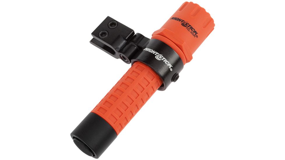 Nightstick Tactical Fire LED Flashlight w/Multi-Angle Helmet Mount,180 Lumens,Red FDL-300R-K01