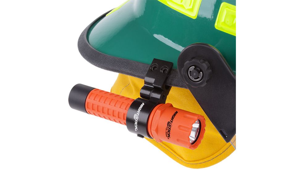 Nightstick Tactical Fire LED Flashlight w/Multi-Angle Helmet Mount,180 Lumens,Red FDL-300R-K01