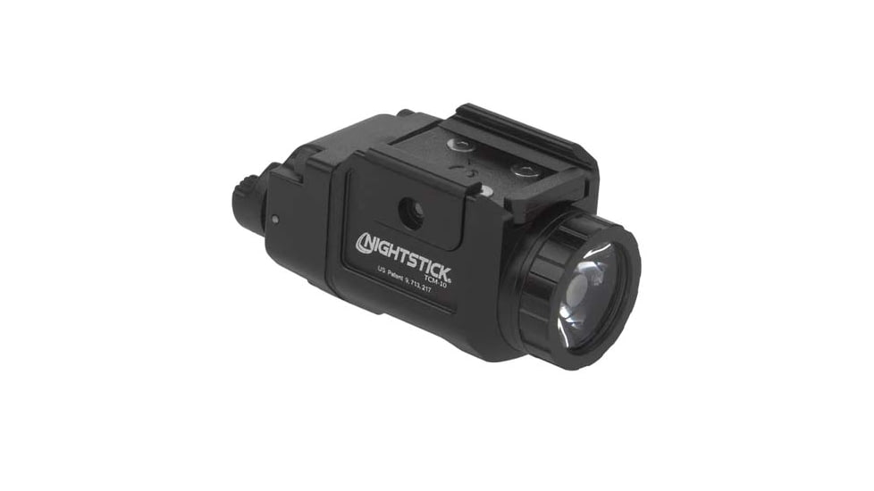 Nightstick TCM-10 650 Lumens Compact LED Weapon-Mounted Light, CR123, White Light, Ambidextrous, Black, TCM-10