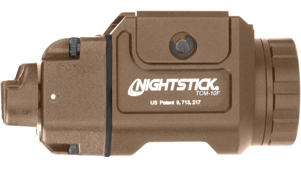 Nightstick TCM-10F 650 Lumens LED Compact Weapon-Mounted Light, CR123, Flat Dark Earth, Universal, TCM-10F