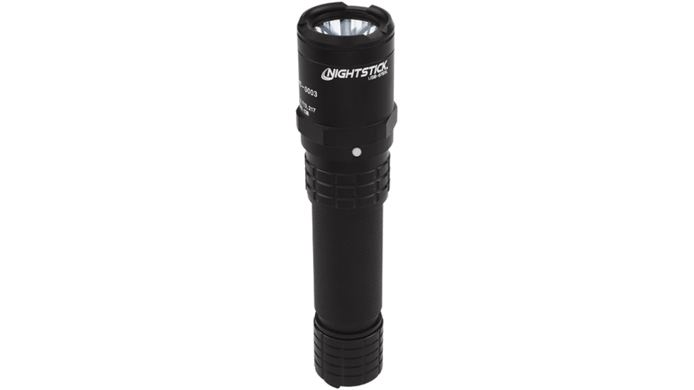 Nightstick USB Rechargeable Metal Dual LED Flashlight, 900 Lumens, Black, USB-578XL