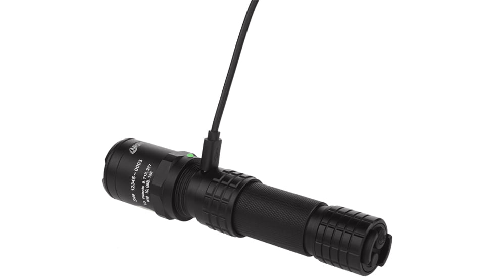 Nightstick USB Rechargeable Metal Dual LED Flashlight, 900 Lumens, Black, USB-578XL