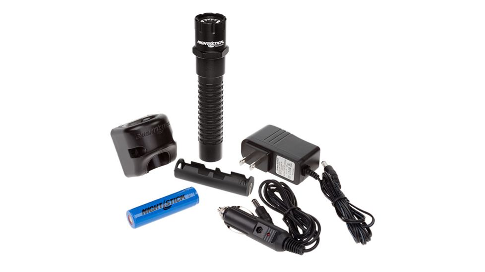 Nightstick Xtreme Lumens Metal Tactical LED Flashlight,Rechargeable,500 Lumens,Black TAC-460XL