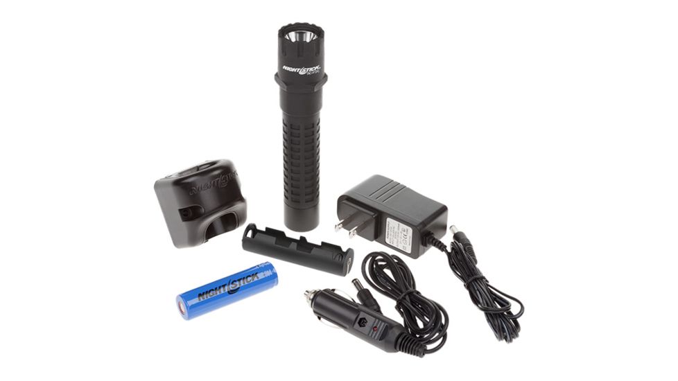 Nightstick Xtreme Lumens Polymer Tactical LED Flashlight,Rechargeable,500 Lumens,Black TAC-410XL