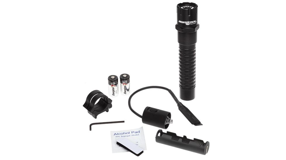 Nightstick Xtreme Lumens Tactical Long Gun Light Kit,Black,800 Lumens,Remote Pressure Switch,Ring,2 CR-123 Batteries TAC-460XL-K01