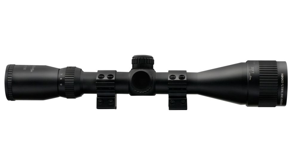 Nikko NMC3940W MountMaster 3-9x 40mm Obj 39-13 Ft @ 100 Yds FOV 1 Tube Blk