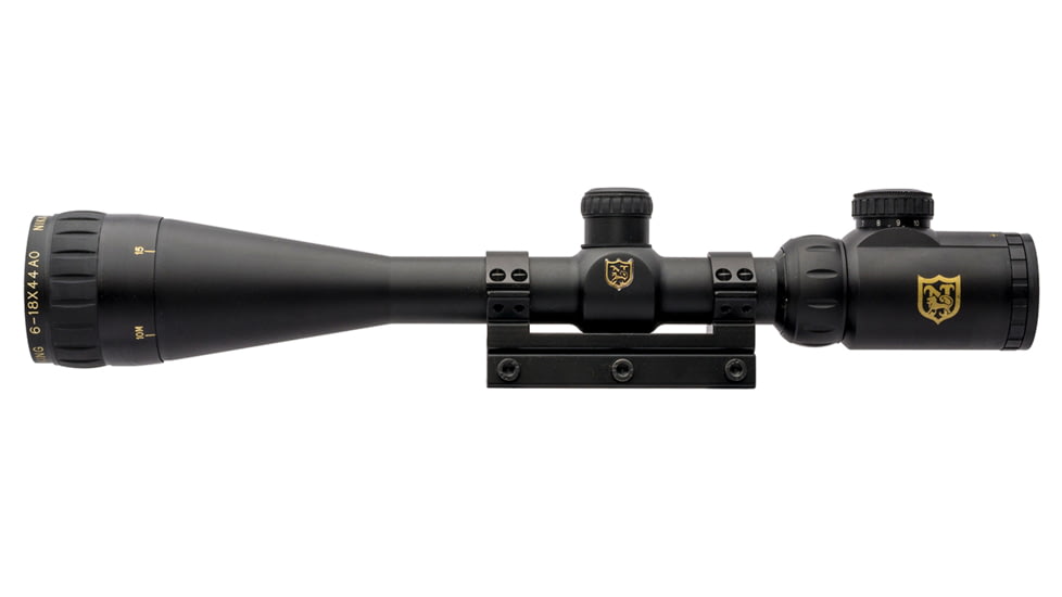 Nikko Stirling Airking 6-18x44 IR Rifle Scope, 1in Tube, HMD Reticle, 1/4 MOA, Black, ngrai61844