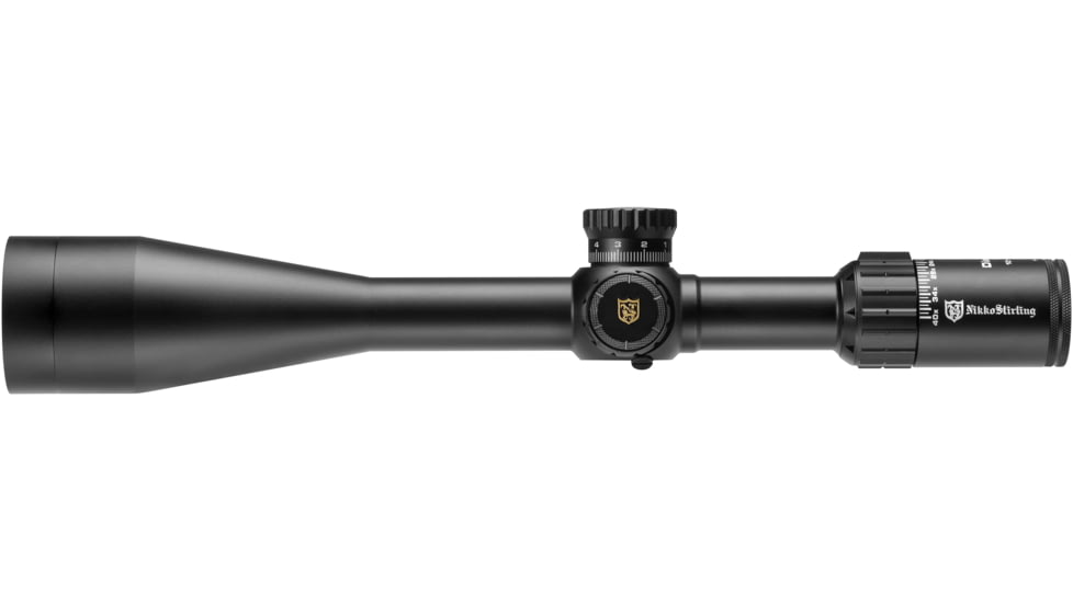 Nikko Stirling Diamond 10-40x56mm Rifle Scope, 30mm Tube, Illuminated Half Mil-Dot Reticle w/Sunshade, Black, ndsi104056lrhmd, EDEMO2