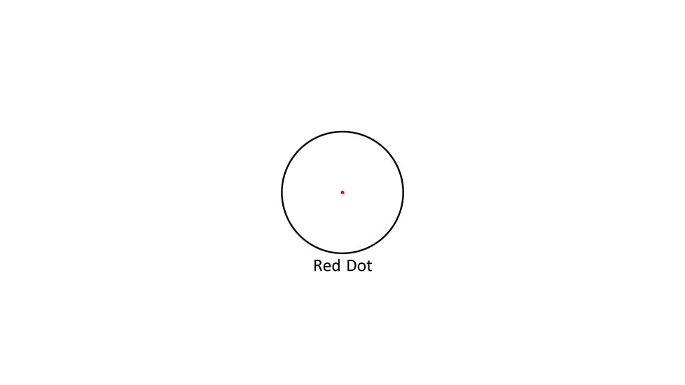 Nikko Stirling Diamond Reflex Red Dot Sight, 1x35mm, 3 MOA Red Dot, Matte Black, NRD35H