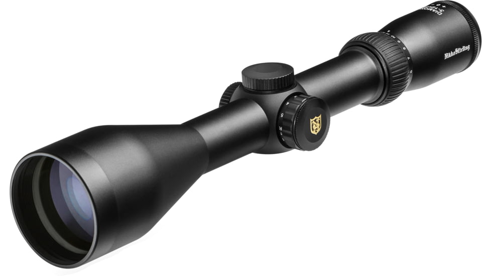 Nikko Stirling Diamond 3-12x56mm Illuminated, 30mm Tube, Rifle Scope, Second Focal Plane, Illuminated German #4 Dot Reticle, Matte Black, NDSI31256