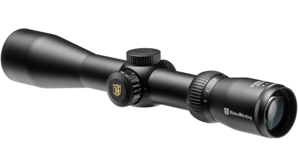 Nikko Stirling Diamond 3-9x42mm Rifle Scope, 30mm Tube, Illuminated German #4 Dot Reticle, Black, ndsi3942
