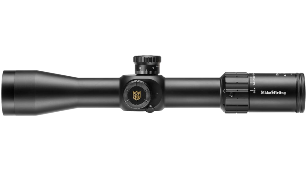 Nikko Stirling Diamond 4-16x44mm Rifle Scope, 30mm Tube, First Focal Plane, Illuminated Half Mil-Dot Reticle, Black, nsffp41644hmd
