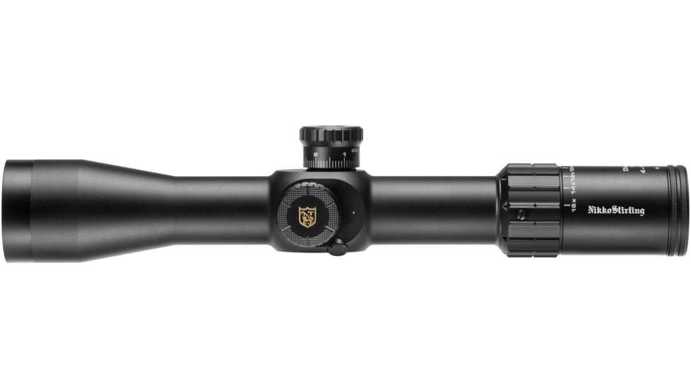 Nikko Stirling Diamond 4-16x44mm Rifle Scope, 34mm Tube, First Focal Plane, Glass Reticle, 1/10 MIL, Black, nsffp3441644prr