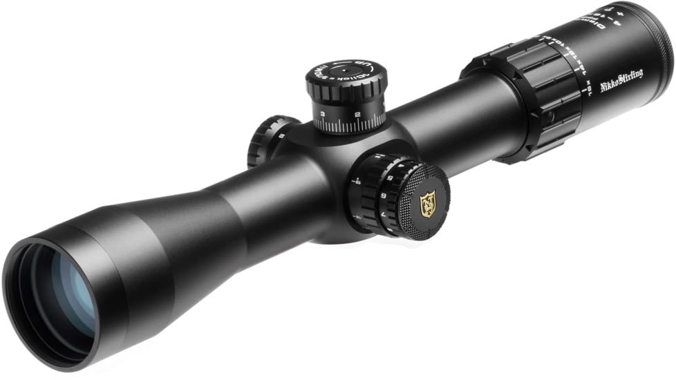 Nikko Stirling Diamond 4-16x44mm, 30mm Tube,Rifle Scope, First Focal Plane, Illuminated Half Mil-Dot Reticle, Matte Black, NSFFP3441644PRR