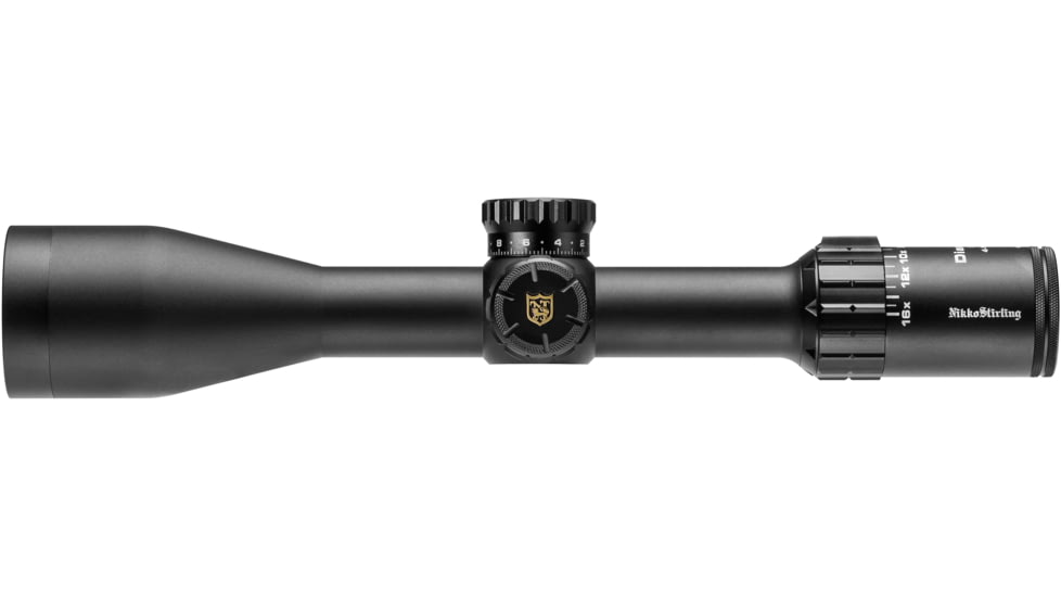 Nikko Stirling Diamond 4-16x50mm Rifle Scope, 30mm Tube, Illuminated Hold Fast Reticle w/Sunshade, Black, NSN N, Black, ndsi41650lrhf