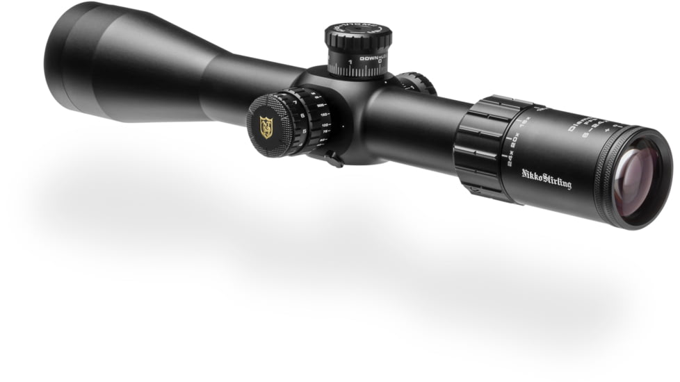 Nikko Stirling Diamond 6-24x50mm 34mm Tube Rifle Scope, First Focal Plane, Skeleton HMD Reticle, Matte Black, NSFFP3462450HMD