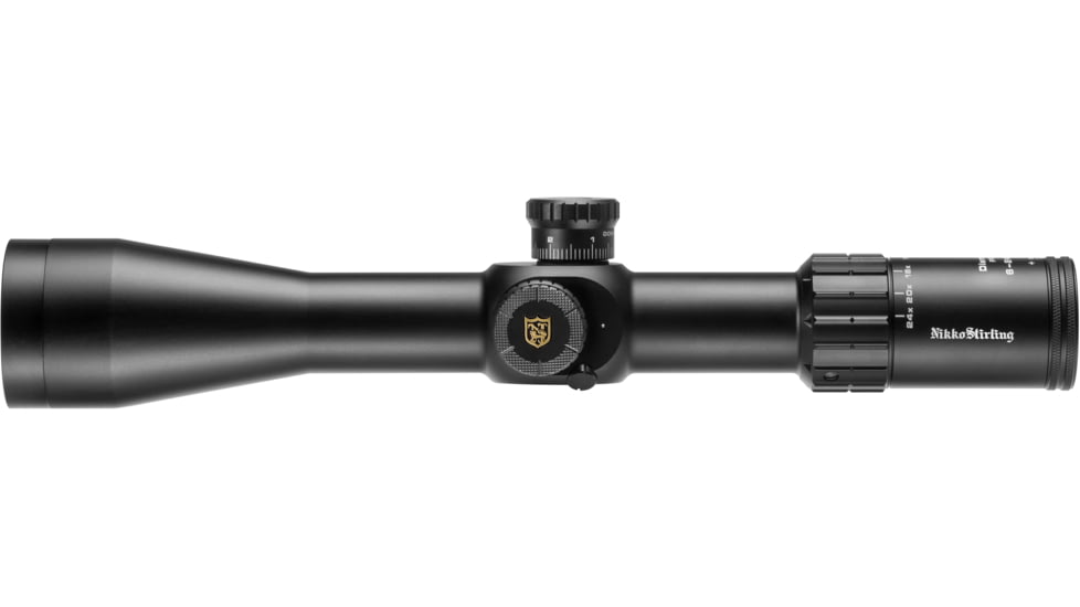 Nikko Stirling Diamond 6-24x50mm Rifle Scope, 34mm Tube, First Focal Plane, Glass Reticle, 1/10 MIL, Black, nsffp3462450prr