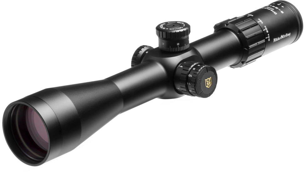 Nikko Stirling Diamond 6-24x50mm 34mm Tube Rifle Scope, First Focal Plane, Glass Reticle, 1/10 MIL, Matte Black, NSFFP3462450PRR