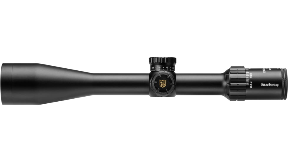 Nikko Stirling Diamond Long Range 6-24x50mm 30mm Tube Rifle Scope, Skeleton HMD Reticle, Matte Black, NDSI62450LRHMD