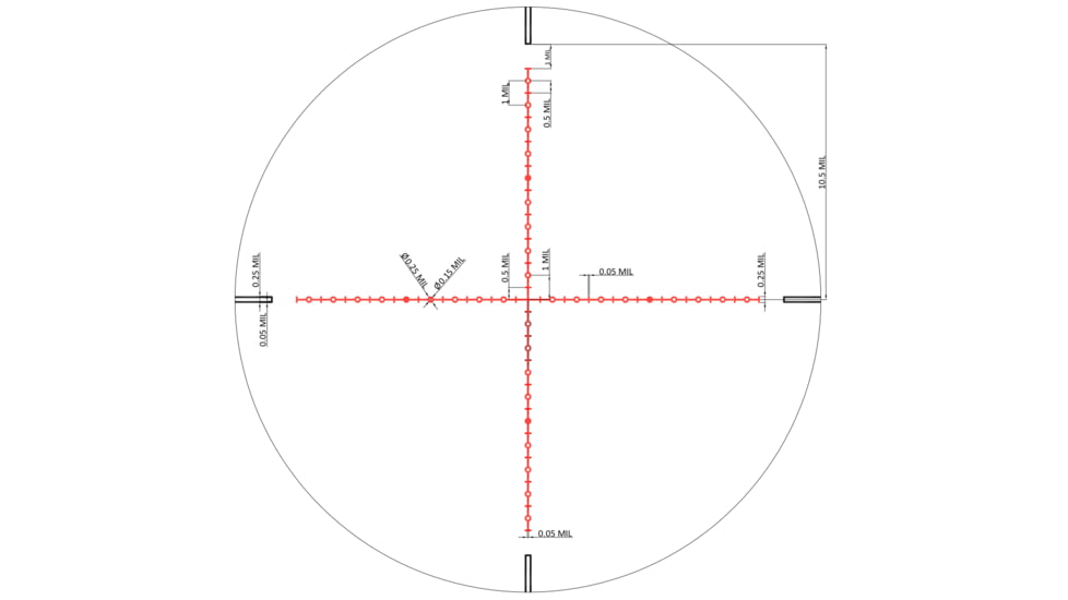 Nikko Stirling Diamond Long Range Saddle Switch Illumination 10-40x56mm 30mm Tube Rifle Scope, HF Reticle, Matte Black, NDSI104056LRHF