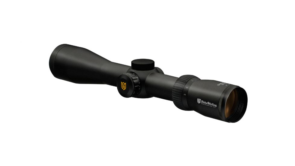 Nikko Stirling Diamond Rifle Scope, 3-12x42, Illuminated Hold Fast Reticle, Black, NSN N, NDSI31242HF