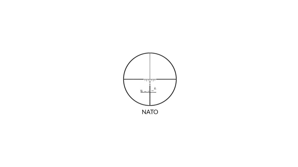 Nikko Stirling Diamond Sportsman 10-50x60 NATO Rifle Scope, 30mm Tube, Glass Reticle, 1/8 MOA, Black, nsn105060nato