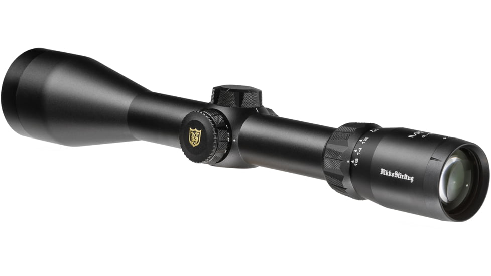 Nikko Stirling Metor 4-16x50mm Rifle Scope, 30mm Tube, Glass Reticle, 4 Dot, Black, nsmeg41650