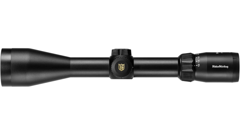 Nikko Stirling Metor 4-16x50mm Rifle Scope, 30mm Tube, Glass Reticle, 4 Dot, Black, nsmeg41650