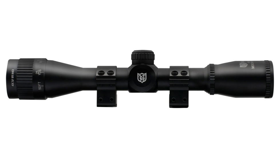 Nikko Stirling Mount Master Illumination 4x32mm 1inch Tube Rifle Scope, HMD Reticle, Matte Black, NMMI432AO