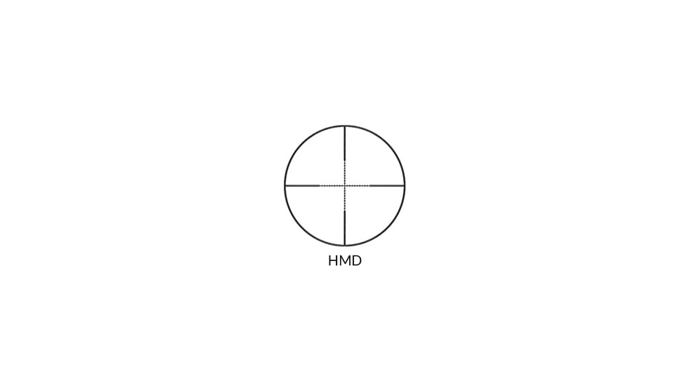 Nikko Stirling Mountmaster 4x40 AO Rifle Scope, 1in Tube, HMD Reticle, 1/4 MOA, Black, nmm440aon