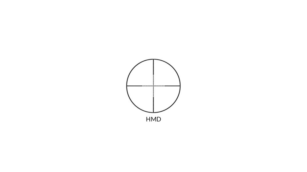 Nikko Stirling Mountmaster AO Rifle Scope, 3-9x40mm, 1 inch Tube, 1/4 MOA, HMD Reticle, Clam Pack, Black NMM3940AOWC
