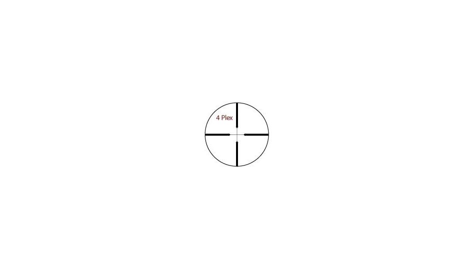 Nikko Stirling Mountmaster Rifle Scope, 3-9x40mm, 1 inch Tube, 4-Plex Reticle, Clam Pack, Black, NMC3940WC