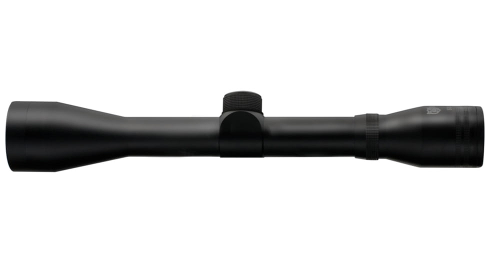Nikko Stirling Mountmaster Silver Crown 4x40 AO Rifle Scope, 1in Tube, HMD Reticle, 1/4 MOA, Black, nsc440n