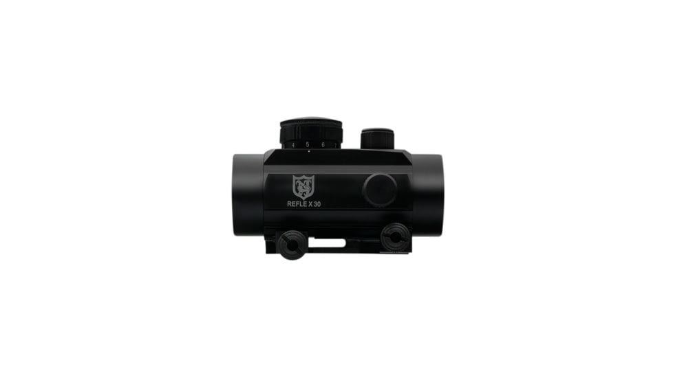 Nikko Stirling NRD40IM38 1x42mm Red Dot Sight w/3/8 Scope Ring Mounts, 4 MOA Dot, Black, nrd40im38