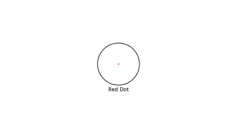 Nikko Stirling NRD40IM38 1x42mm Red Dot Sight w/3/8 Scope Ring Mounts, 4 MOA Dot, Black, nrd40im38