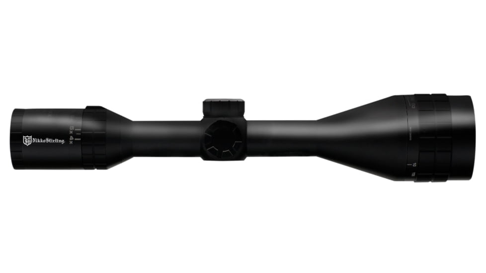 Nikko Stirling Panamax Rifle Scope 4-12x50 AO, Hold Fast BDC Reticle, Wide F.O.V, Black, NSN N, NPW41250AOHF