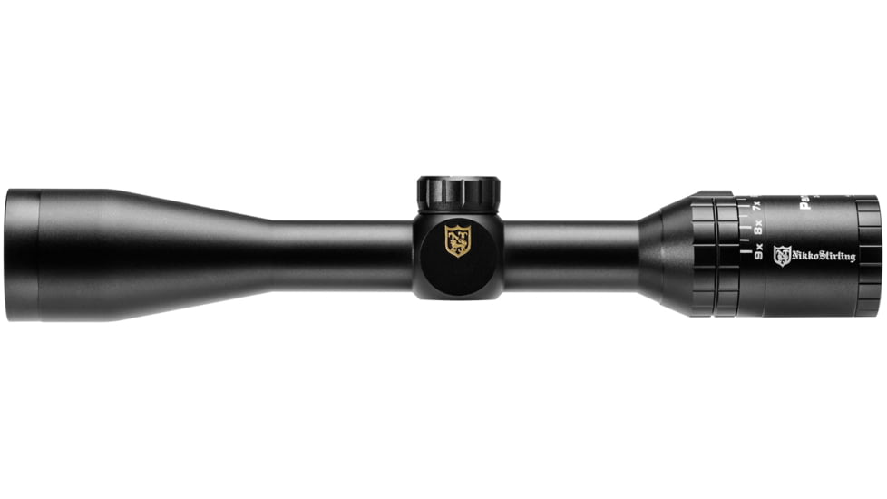 Nikko Stirling Panamax Wide FoV 3-9x50mm Rifle Scope, 1in Tube, Half Mil-Dot Reticle, Black, npw3950