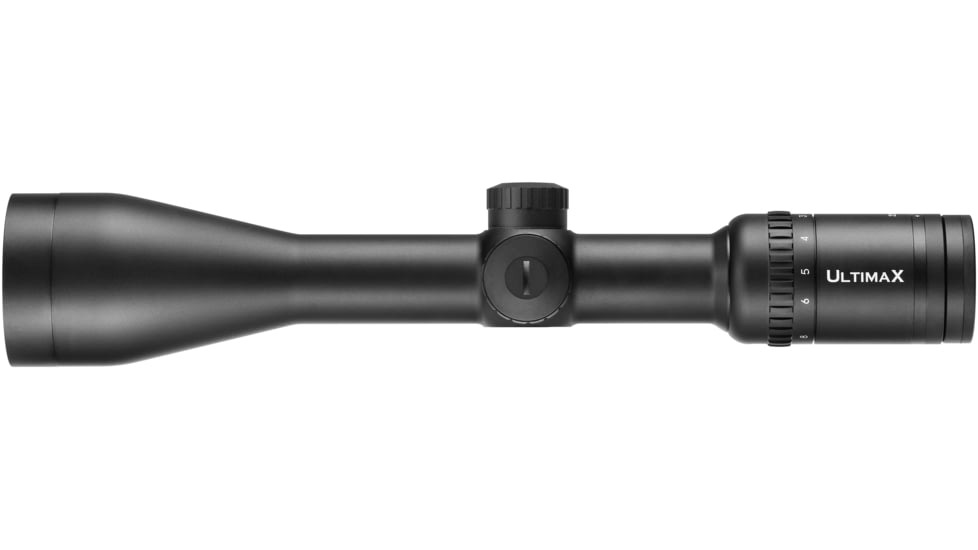 Nikko Stirling Ultimax Illuminated 2.5-10x50mm Rifle Scope, 30mm Tube, Heavy Post, Illuminated 4DOT Reticle, Black, ul21050