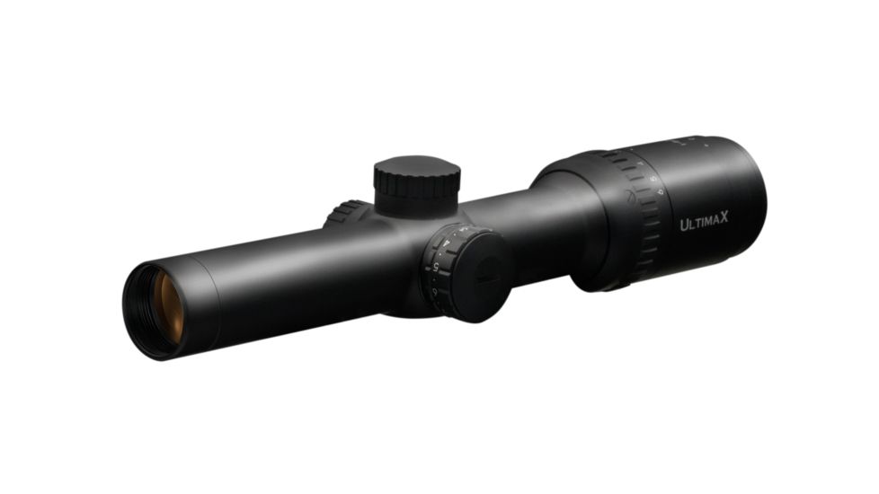 Nikko Stirling Ultimax Illuminated Rifle Scope 1-6x24, Heavy Post 4DOT Reticle, Black, NSN N, UL1624